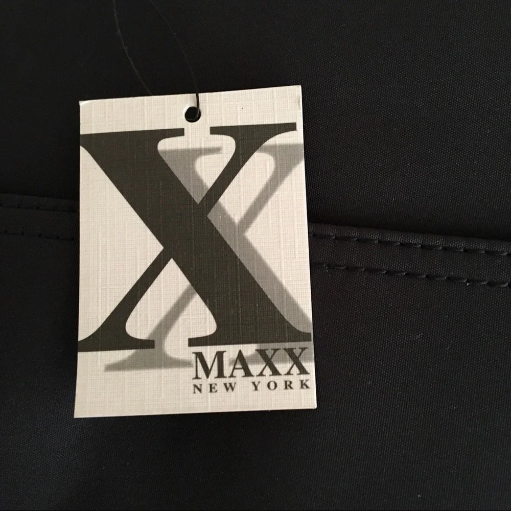 Maxx New York Navy Nylon Satchel NWT